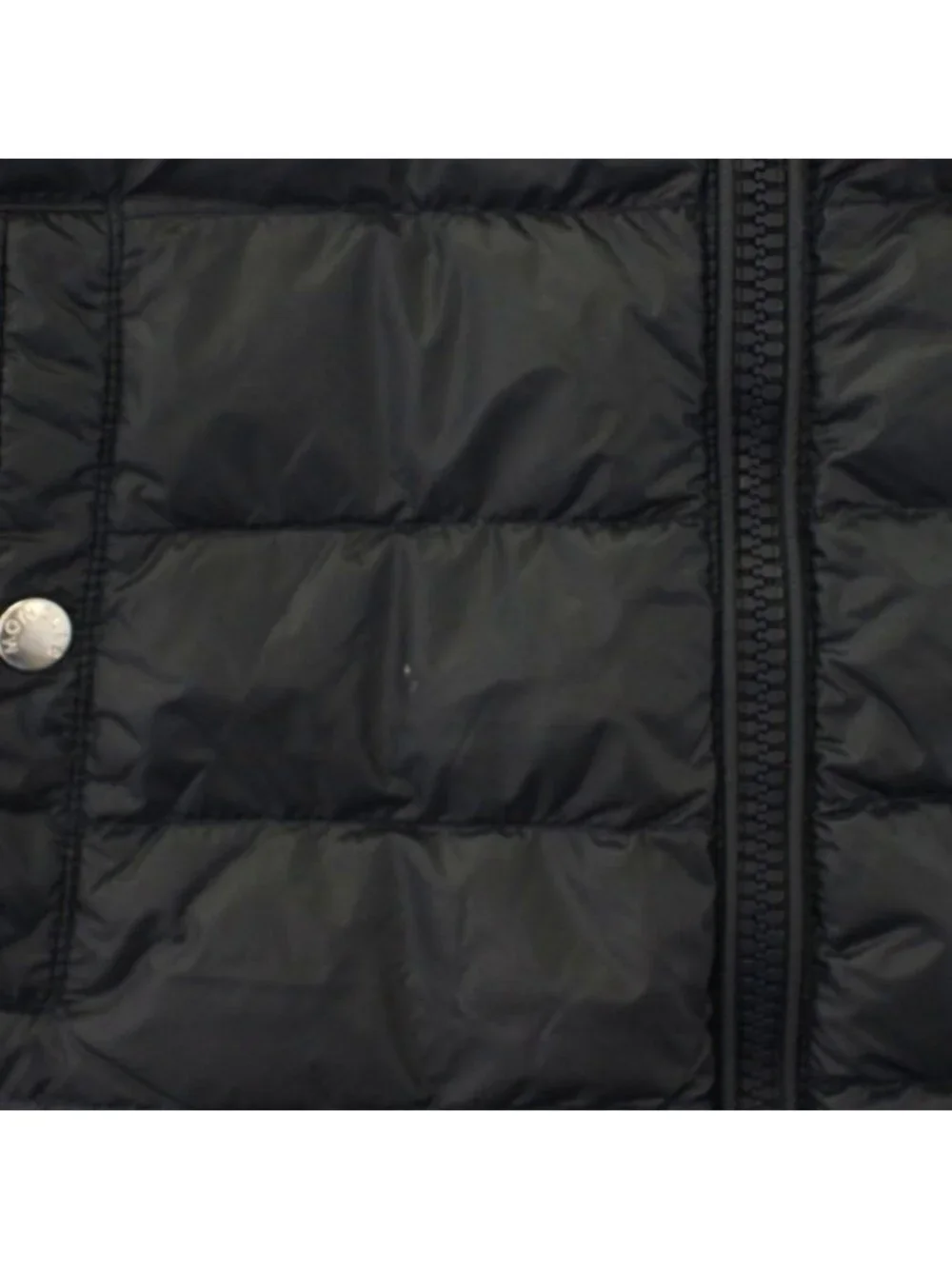 Moncler Down Vest Zip Up Hood 10 Navy